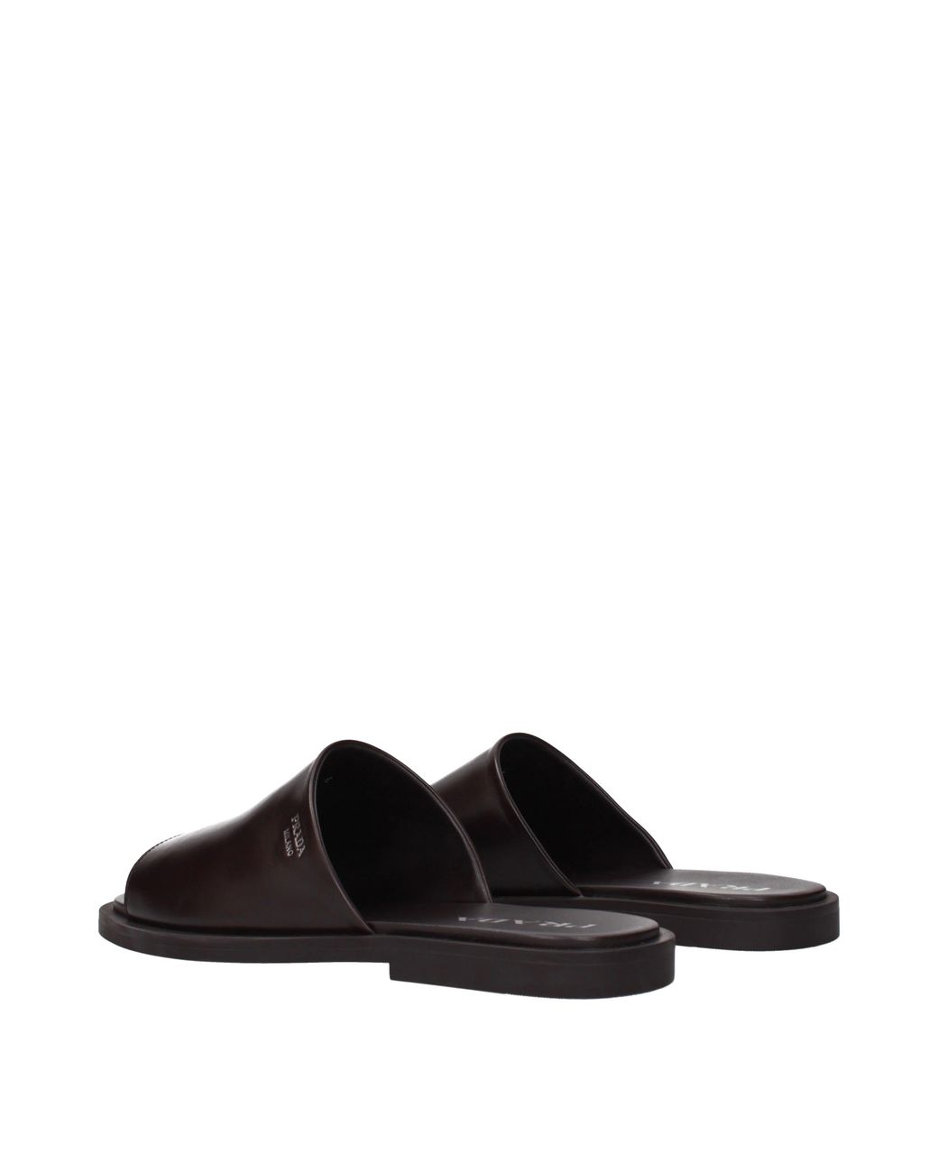 Prada Black Slippers And Socks Skinned With A Moorish Head