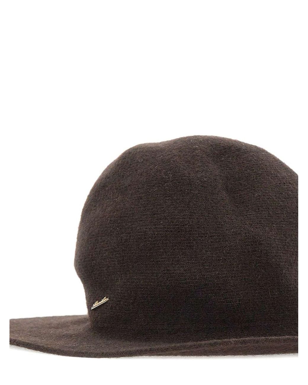 Borsalino Brown Angelina Wool Blend Cloche