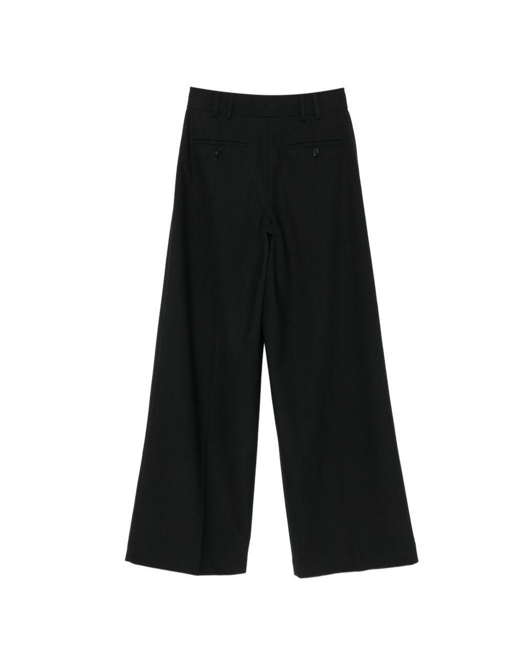 Closed Black Wool Blend Trousers