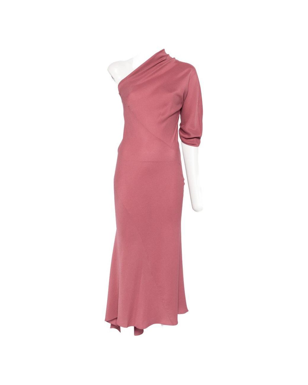 Cortana Pink Aldara Silk Long Dress