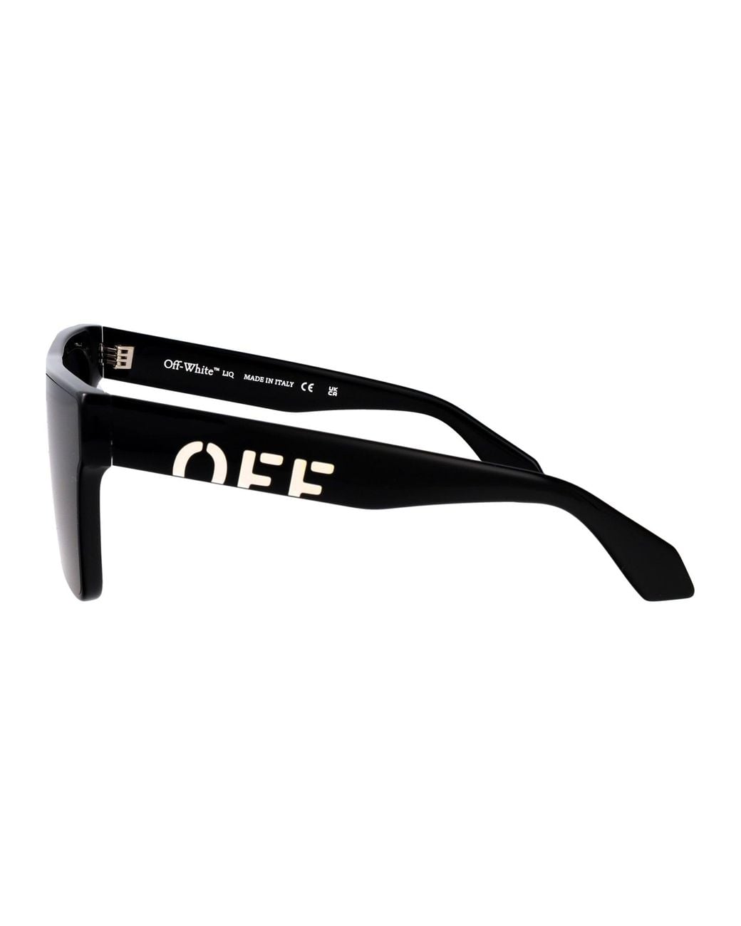 Off-White c/o Virgil Abloh Black Shiny Acetate Sunglasses