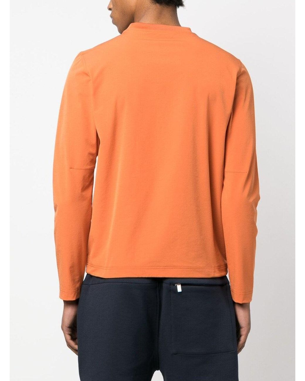 K-Way Orange Logo Crewneck Sweatshirt for men