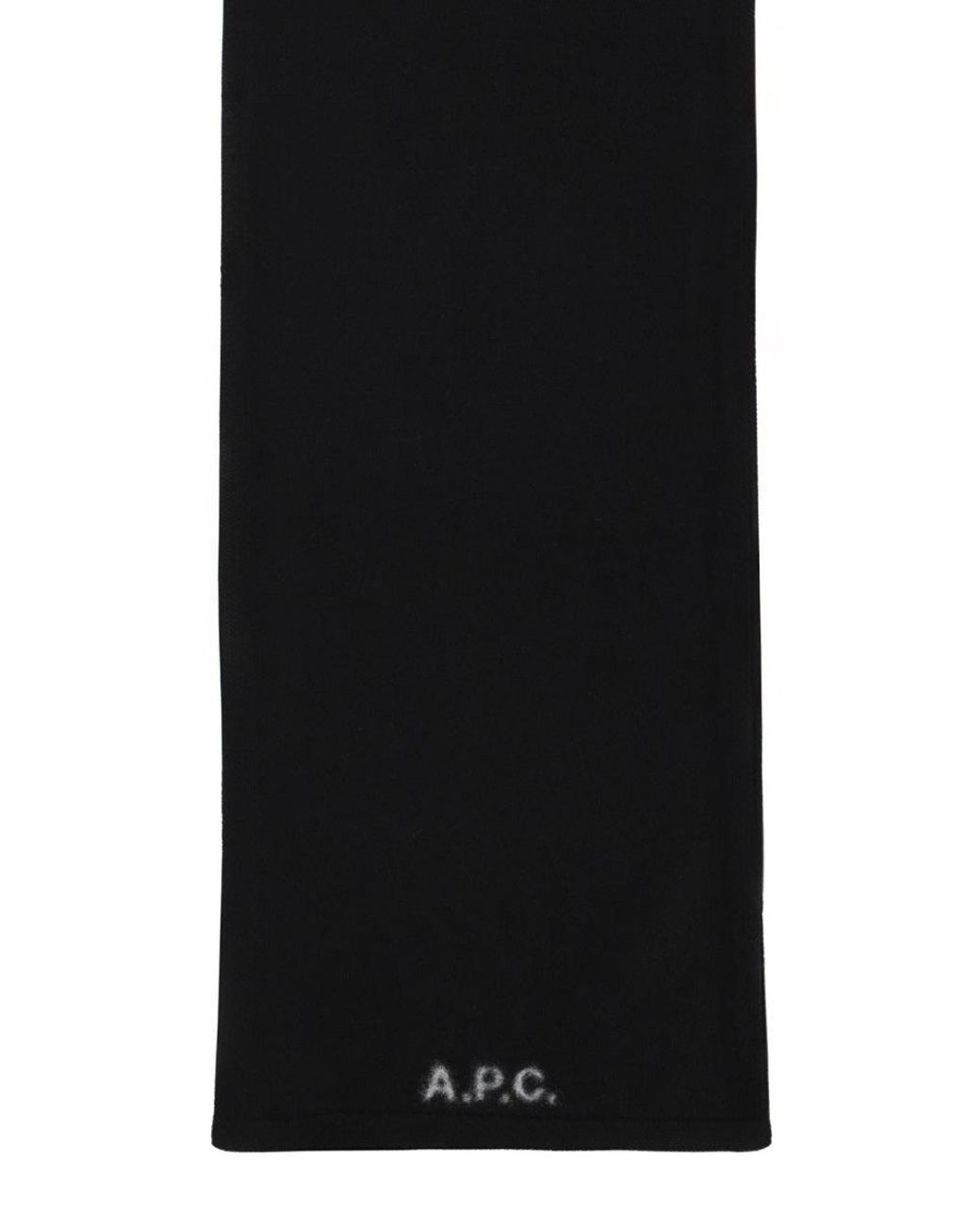 A.P.C. Black Wool Scarf