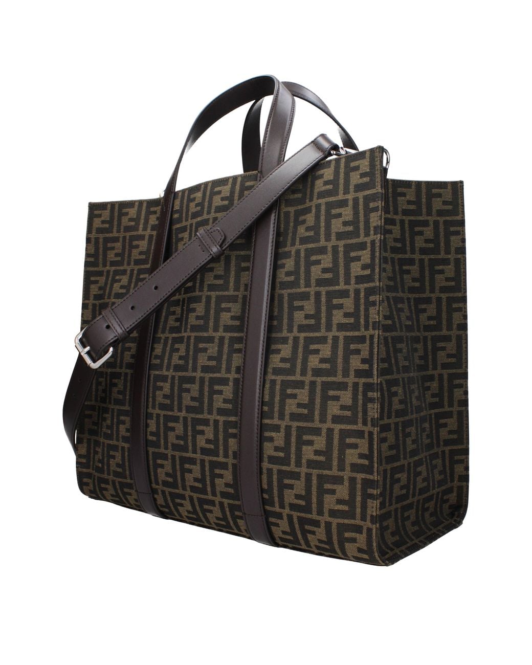 Fendi Black Handbags Fabric/Ebony