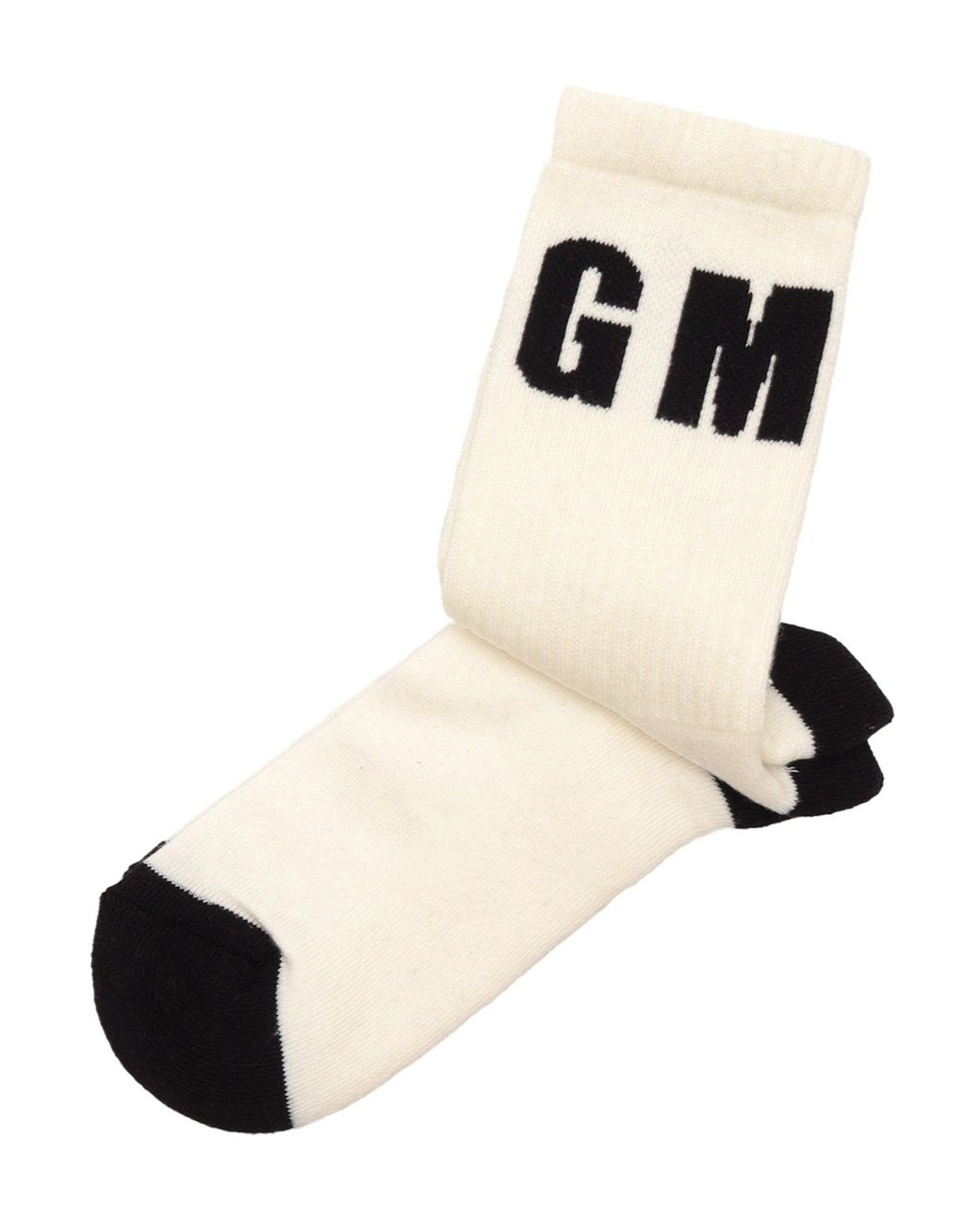 MSGM Black Socks Crema/Cream