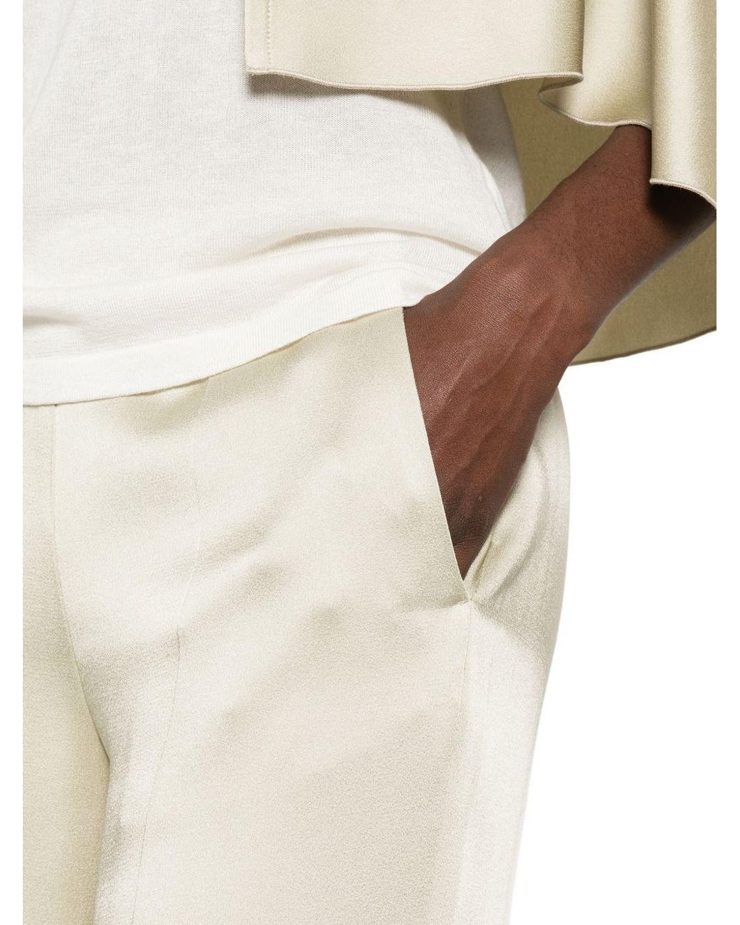 Forte_forte White High-Waisted Trousers