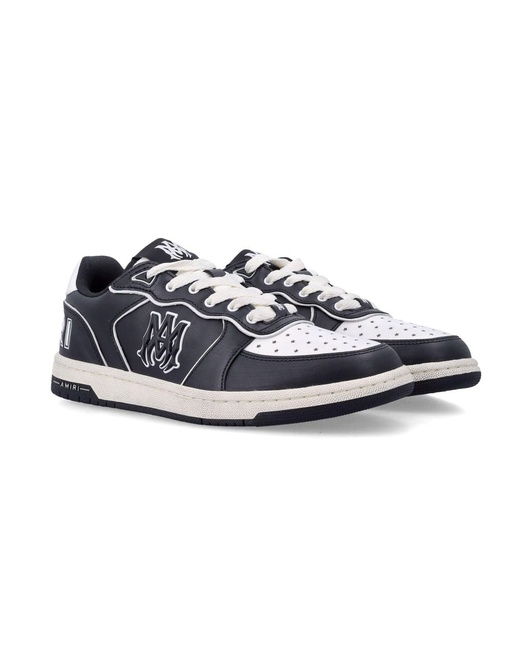Amiri Blue Newport Logo Perforated Low-Top Sneakers