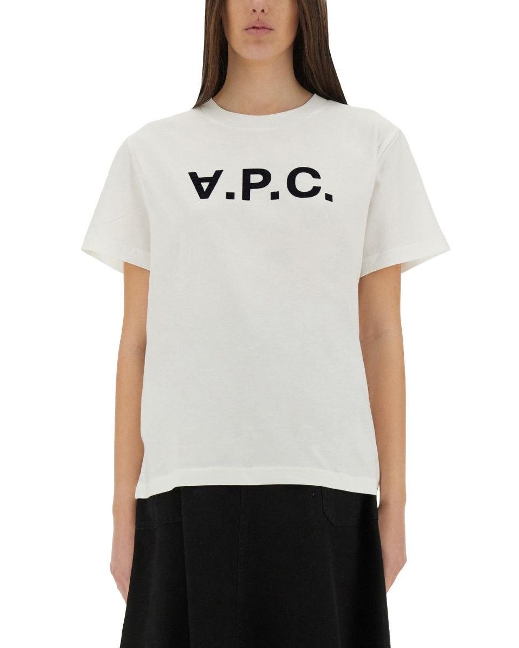 A.P.C. White T-Shirt With Logo