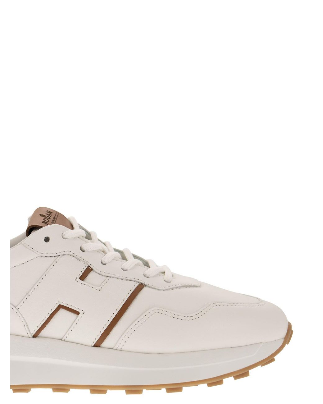 Hogan H641 Lederen Trainers in het White