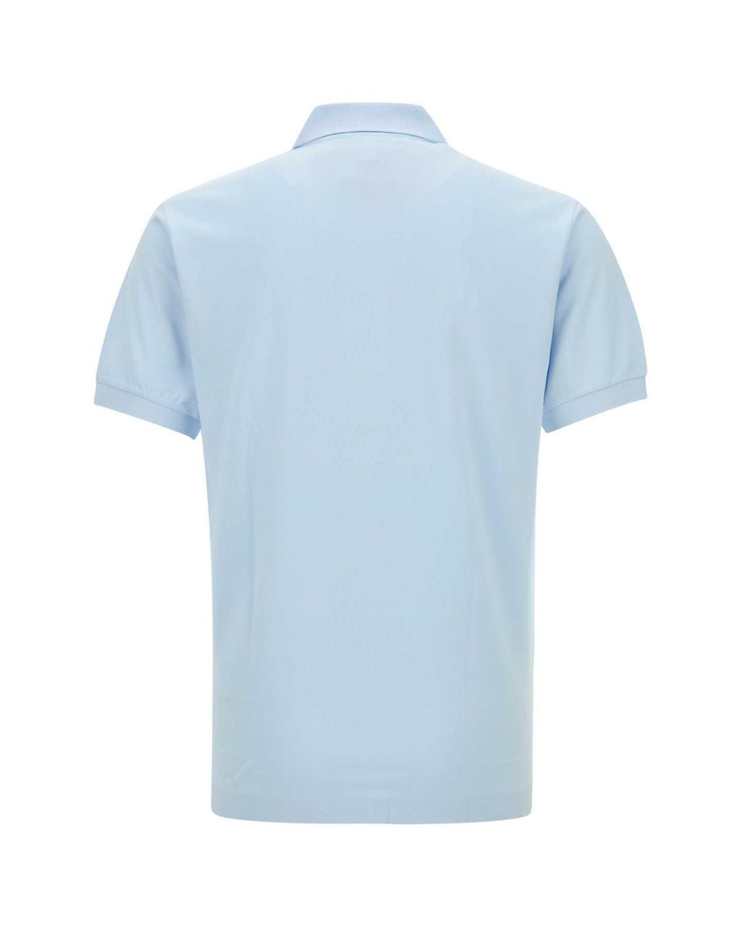 Lacoste Blue Pastel Piquet Polo Shirt