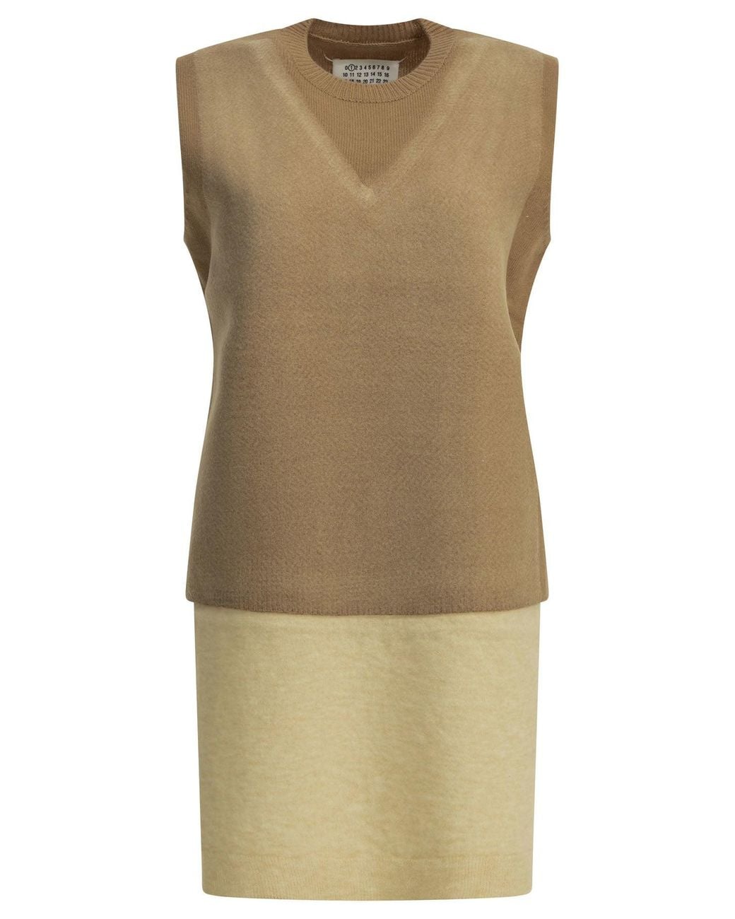 Maison Margiela Natural Virgin Wool Vest
