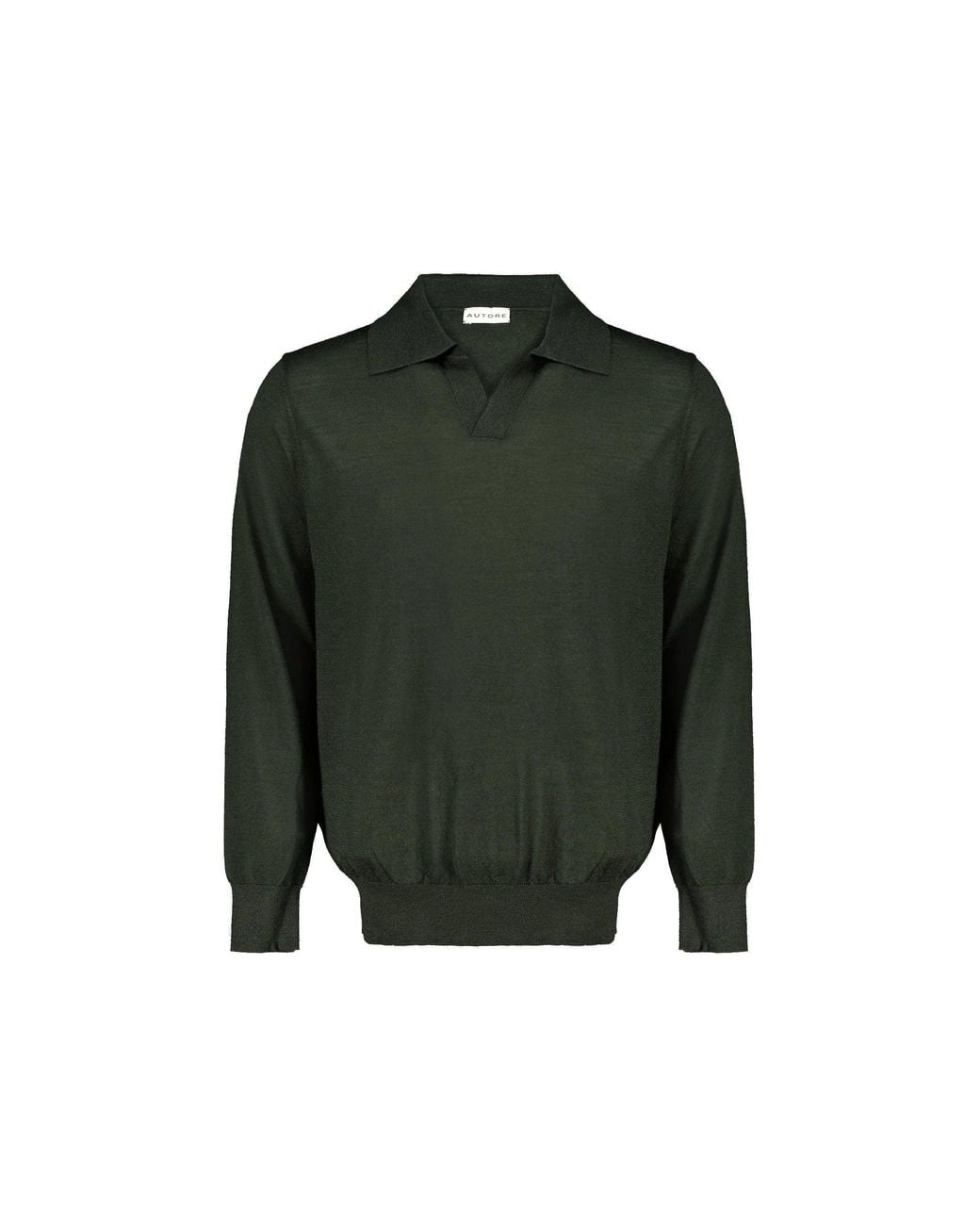 AUTORE Green Merino Wool Pullover