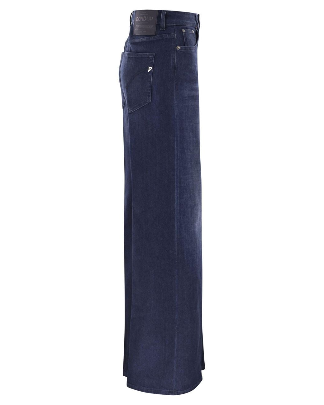 Dondup Blue Beatrix Five Pocket Wide Leg Jeans
