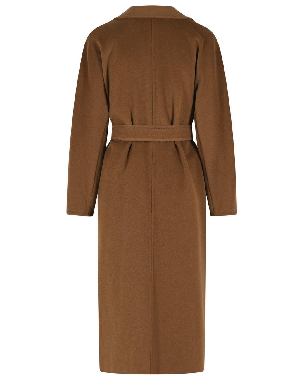 Max Mara Brown Madame' Virgin Wool And Cashmere Coat