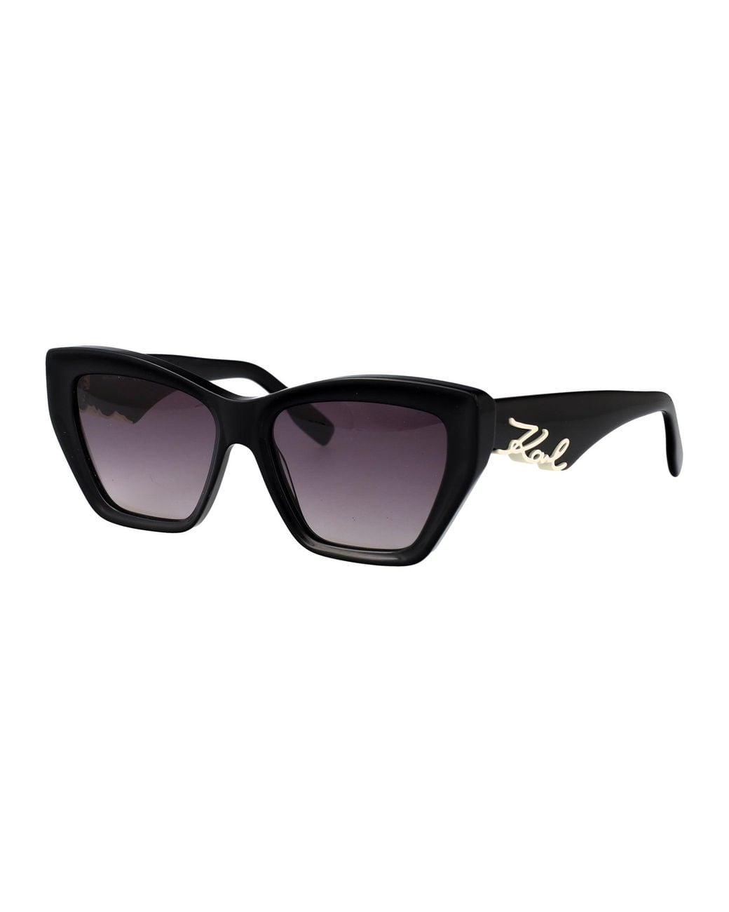 Karl Lagerfeld Black Acetate Sunglasses