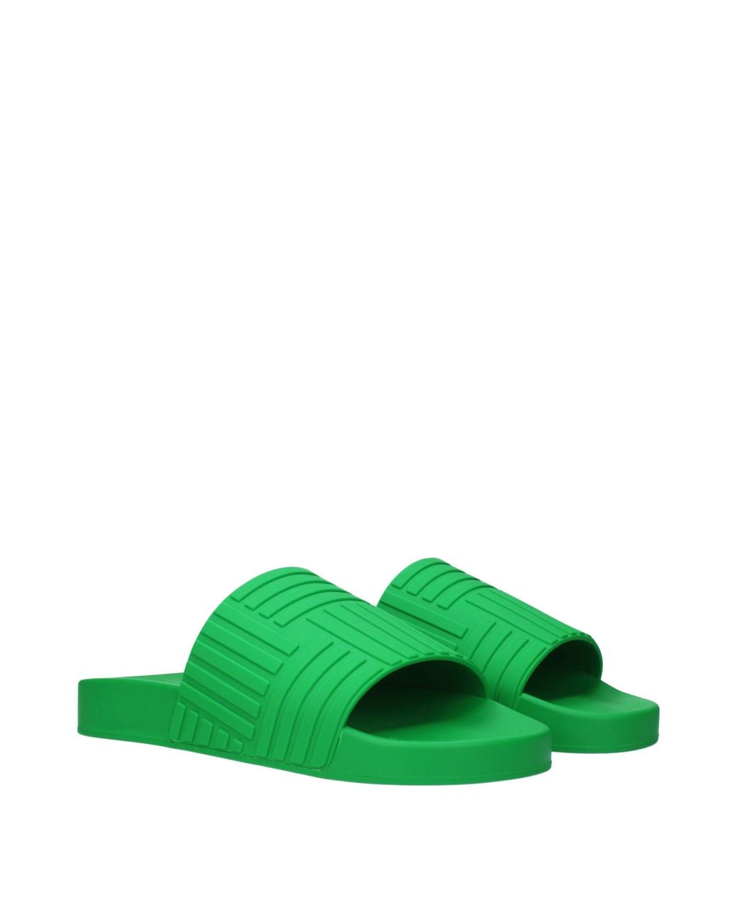 Bottega Veneta Green Sandals And Clogs/Parrot Rubber