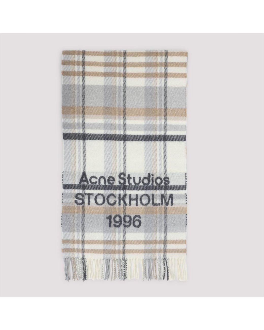 Acne Gray Ays Wool Scarf
