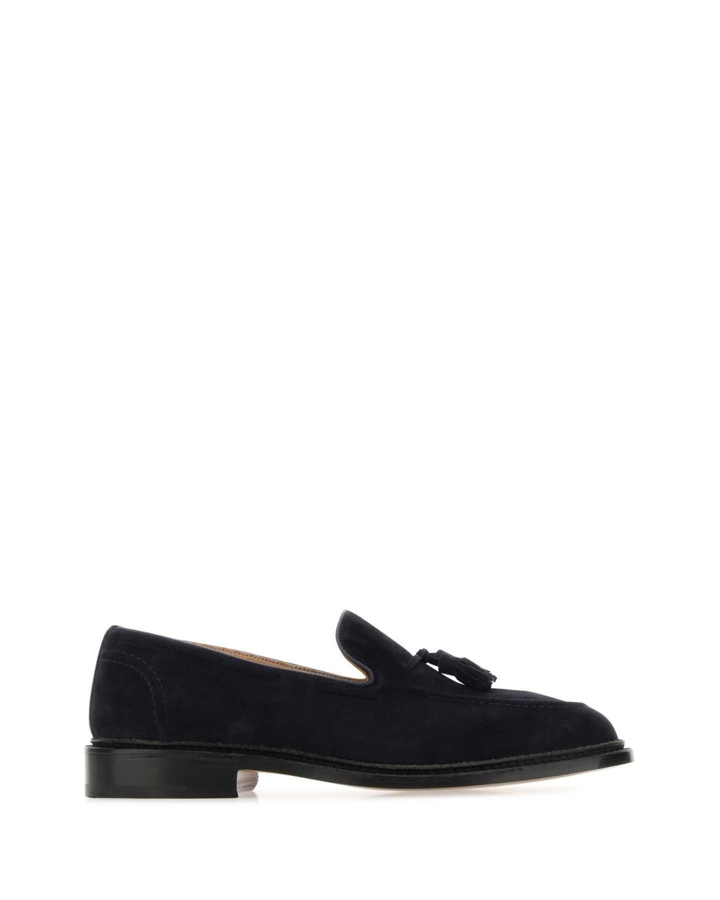 Tricker's Black Suede Elton Loafers for men