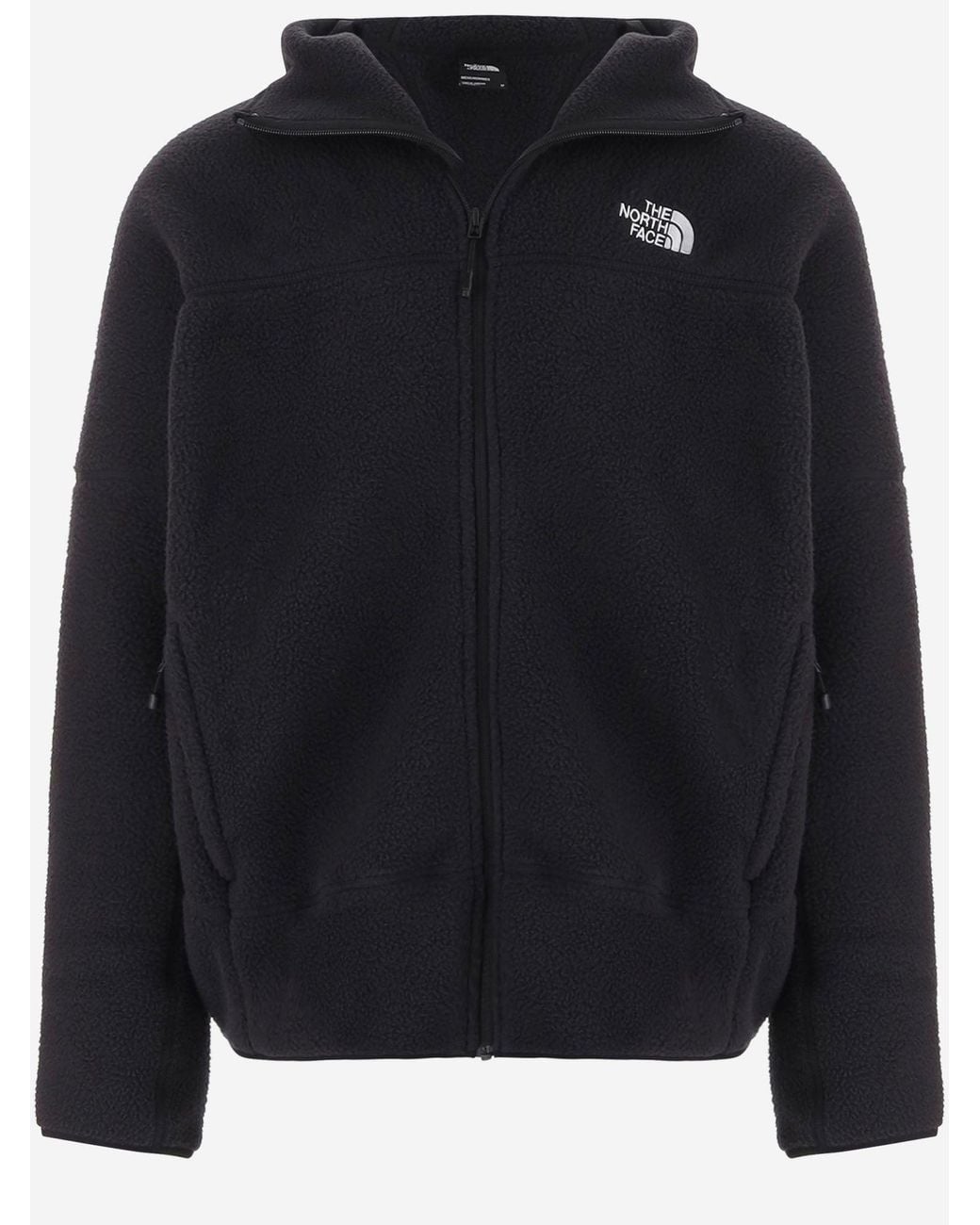 The North Face Black Fleece Jacket With Logo