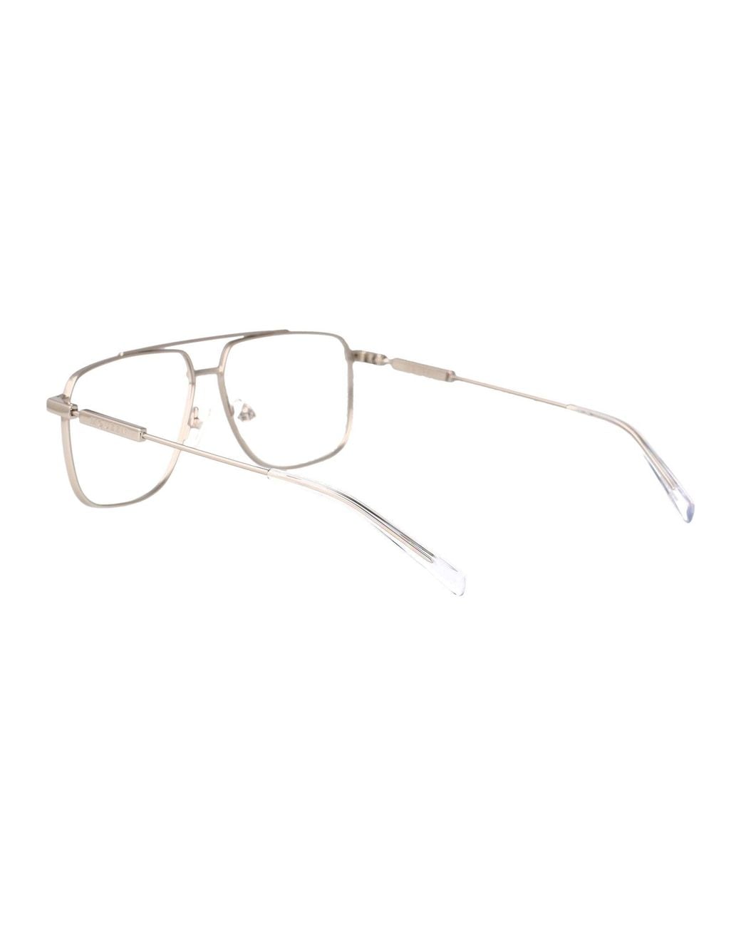 McQueen Metallic Alexander Mc Queen Aviator Optical Am0480 O 001