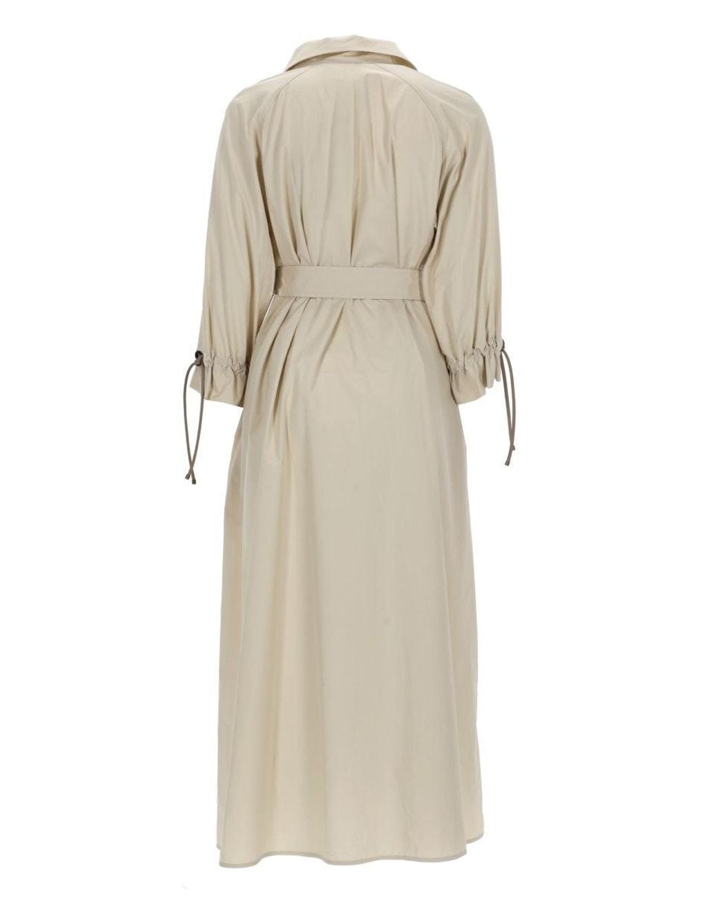 Max Mara Natural Myrtle Dress With Belt
