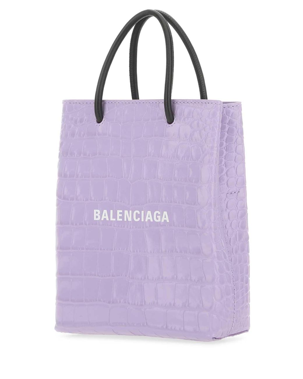 Balenciaga Purple Lilac Leather Handbag