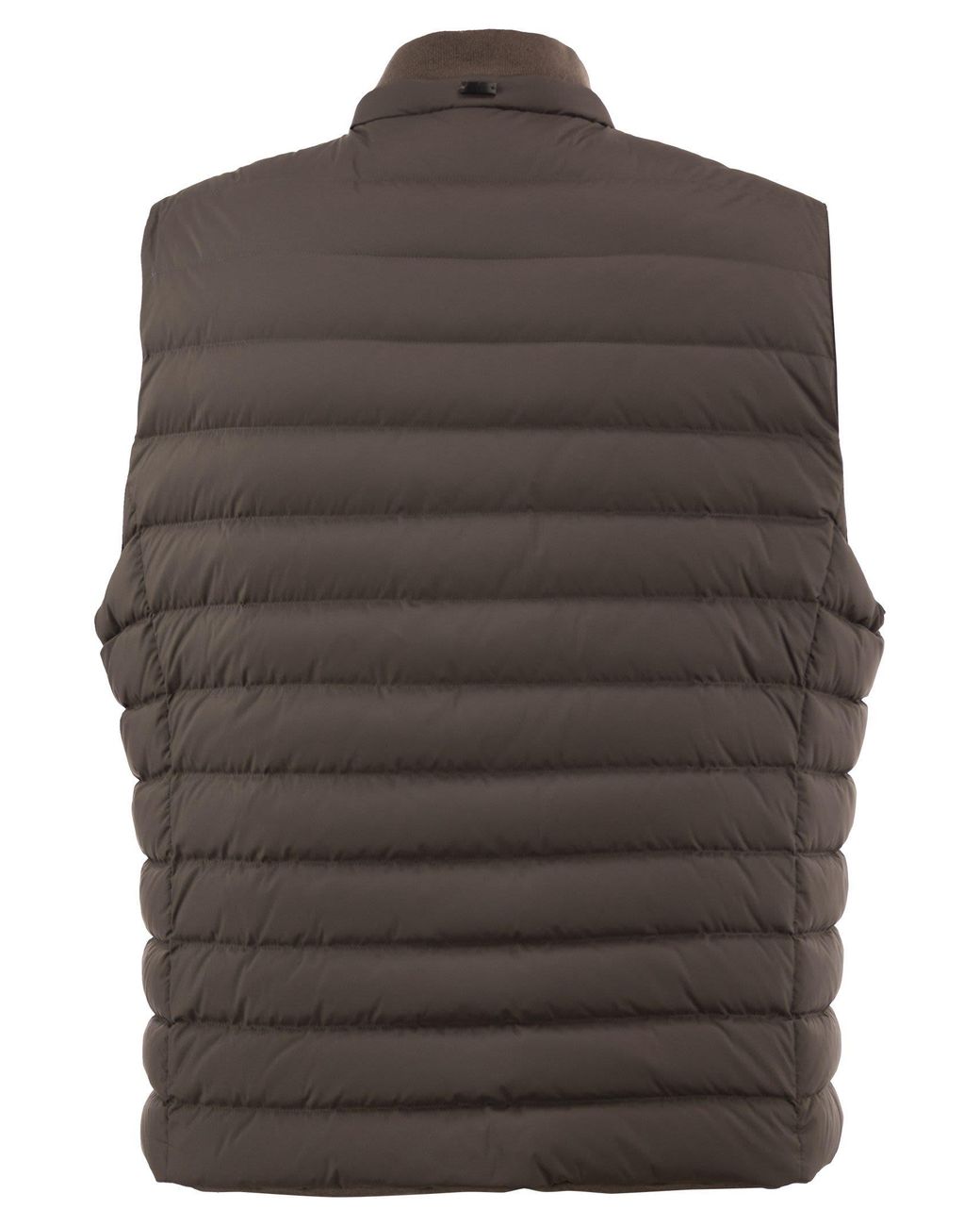 Fedeli Brown Reversible Cashmere And Technical Quilted Gilet