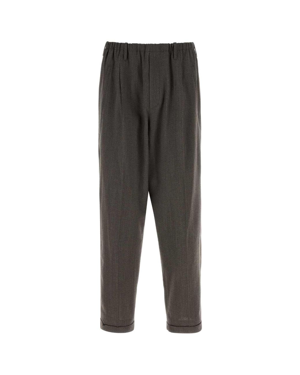 Magliano Black Mud Wool Blend Pant for men