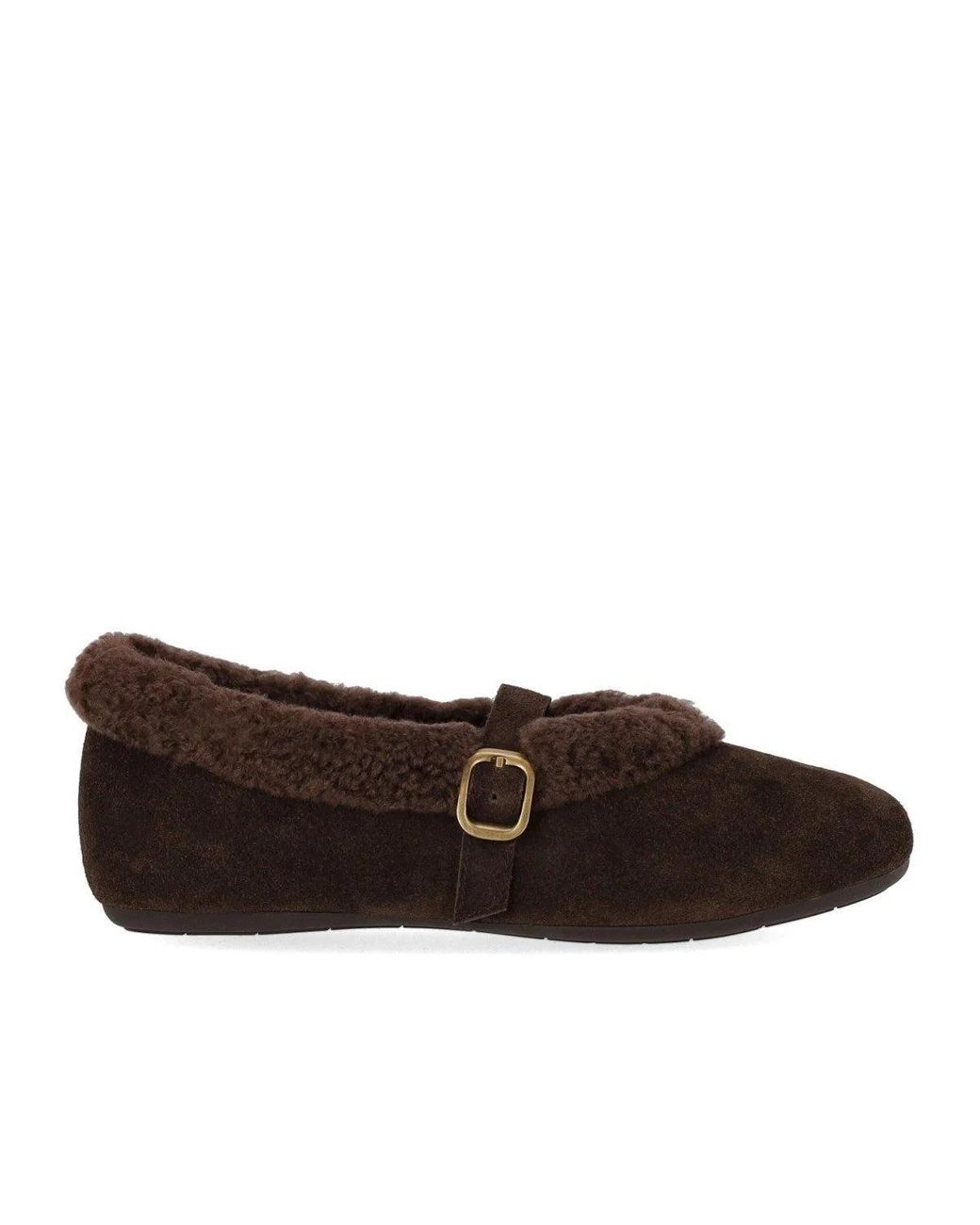 MISS OLIVIA Brown Lou Ballet Flat Shoe