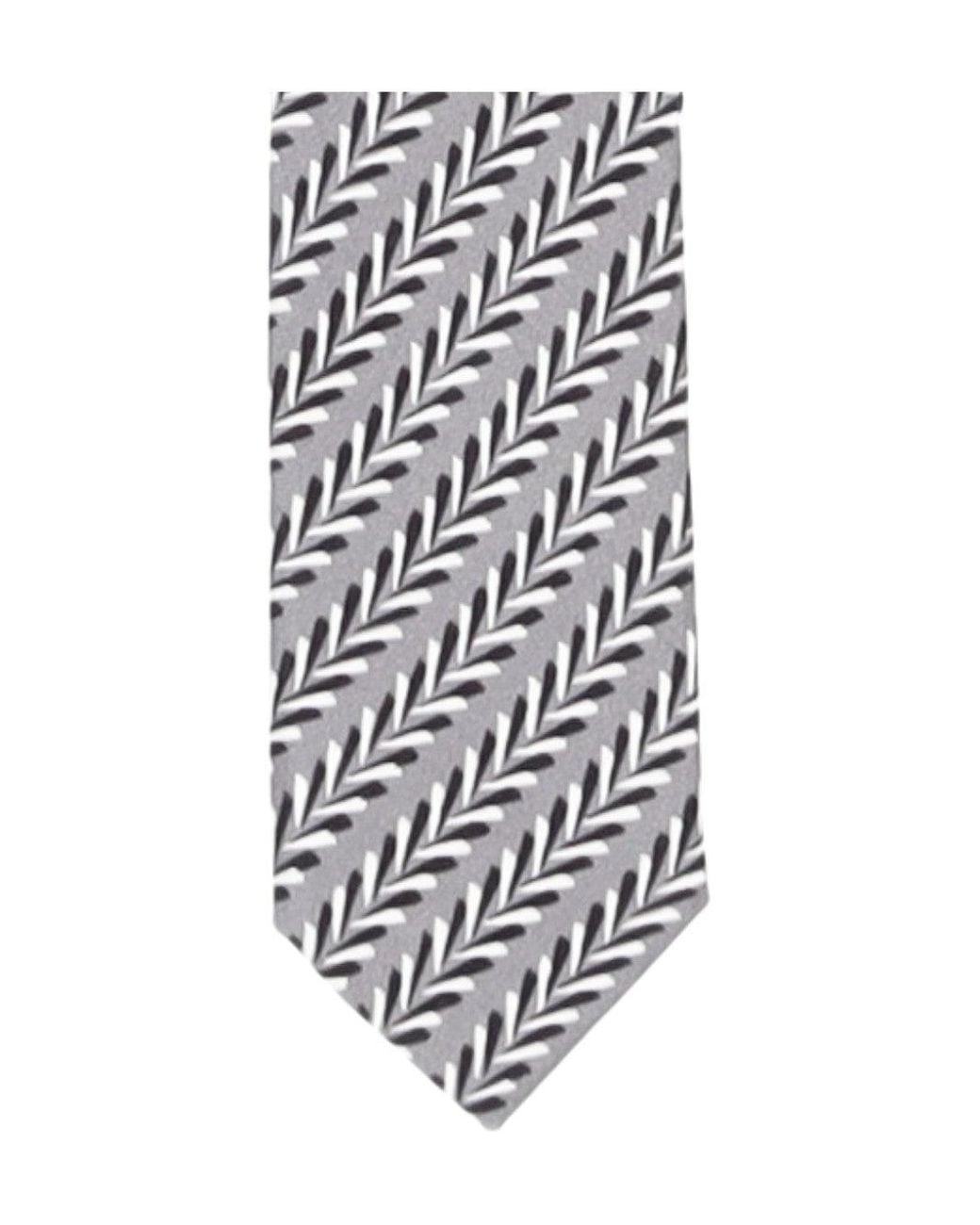 Prada White Embroidered Checked Stie for men