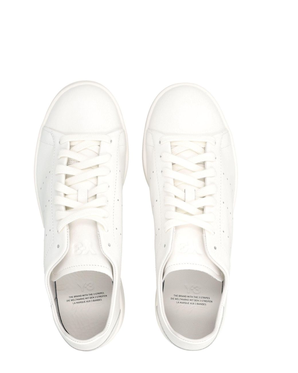 Y-3 White Stan Smith Leather Trainers