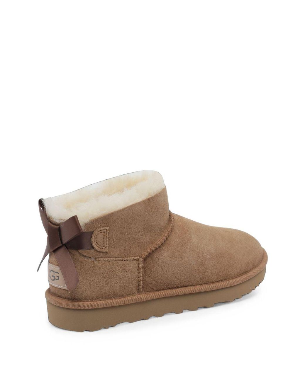 Ugg Brown U Iltra Mini Bailey Bow Boots