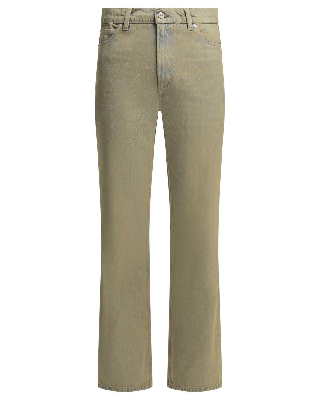 Our Legacy Green 70S Cut Cotton Polyester Straight Leg Jeans