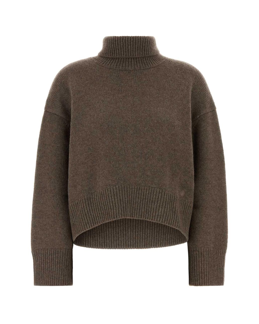 Loulou de Saison Brown Mud Cashmere Jonah Sweater