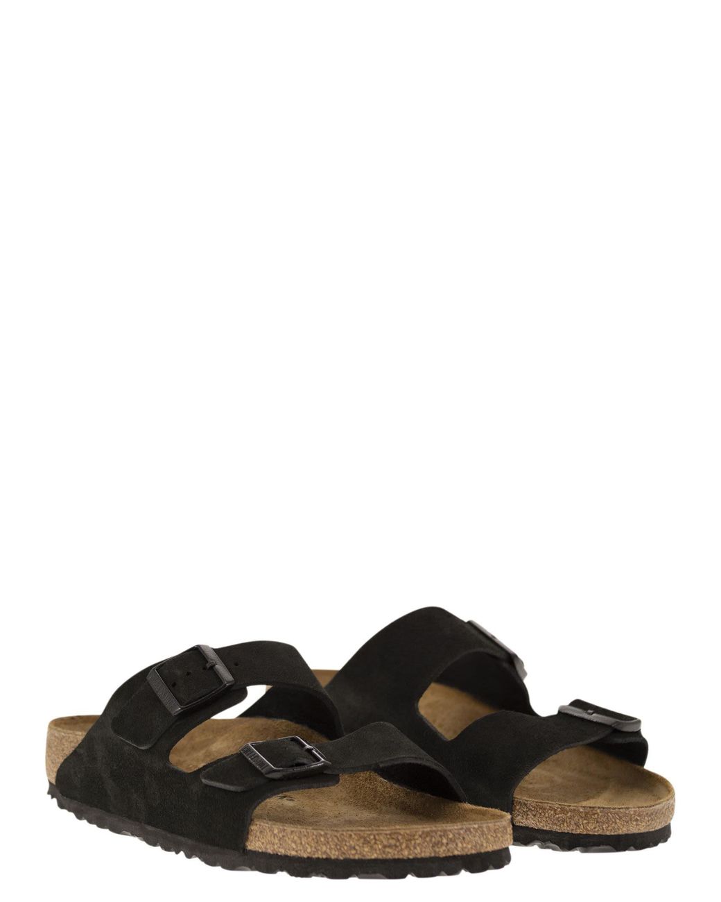 Birkenstock Black Arizona Suede Slipper