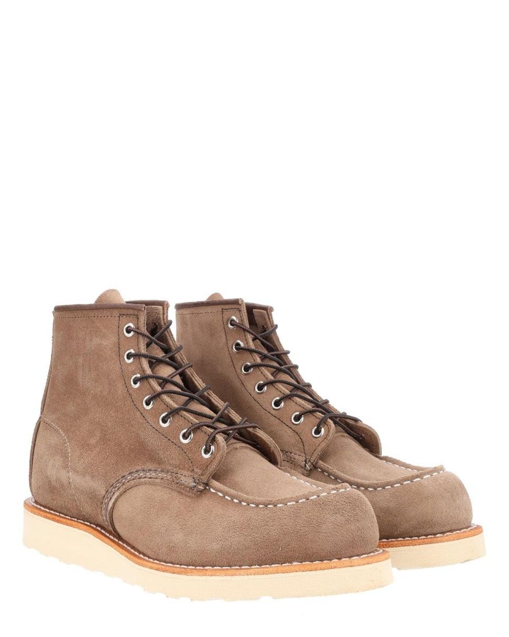 Red Wing Brown Classic Moc Toe Boots For for men