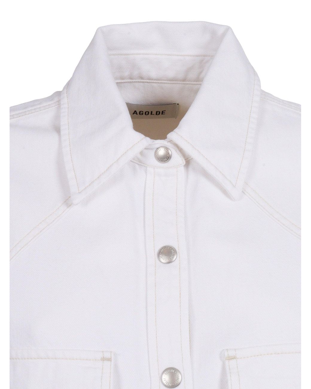 Agolde White Lotta Western Shirt