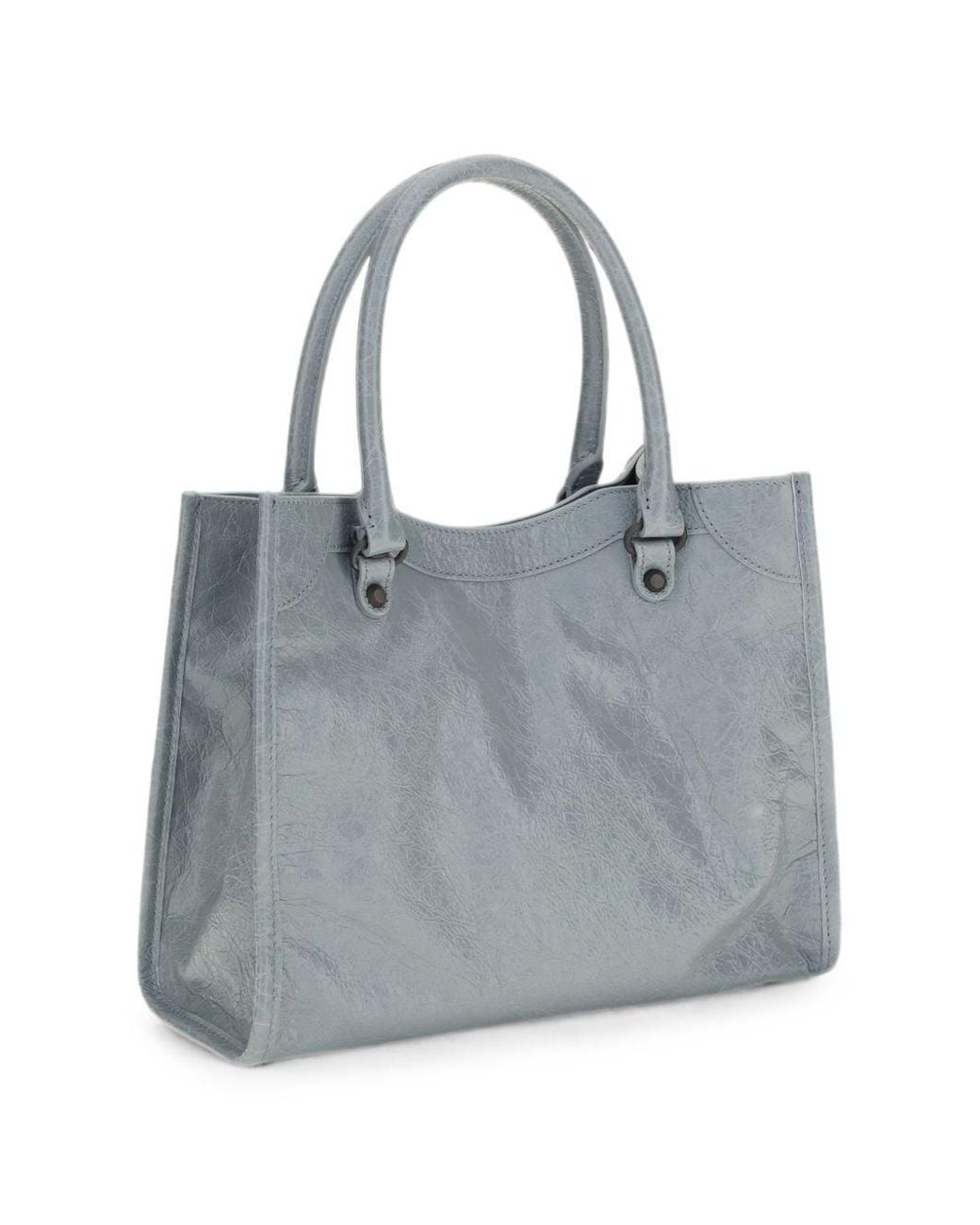 Balenciaga Gray Le City Mini Leather Tote