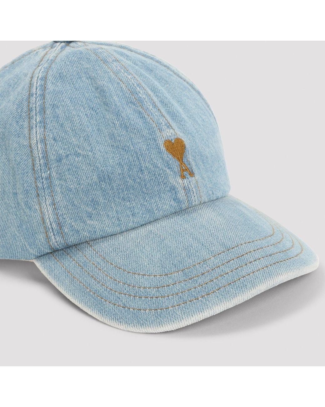 AMI Blue Adc Denim Cap