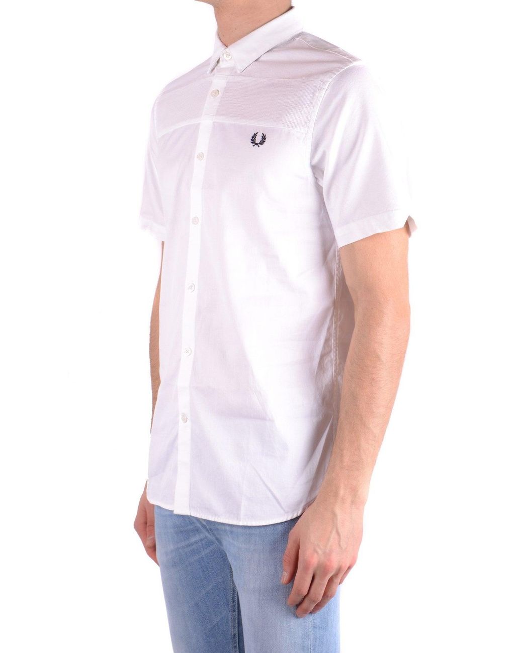 Fred Perry Overhemden Wit in het White voor heren