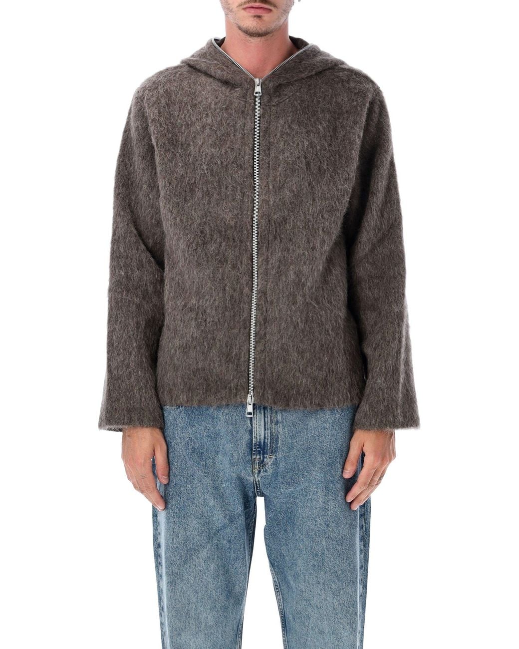 Our Legacy Gray Fw26 Wool-Blend Sweater