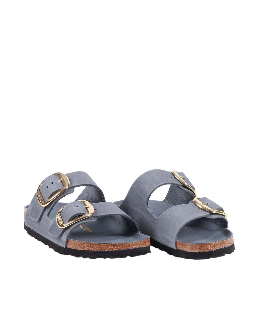 Birkenstock White Arizona Big Buckle Hex Basalt, Oiled Leather, S