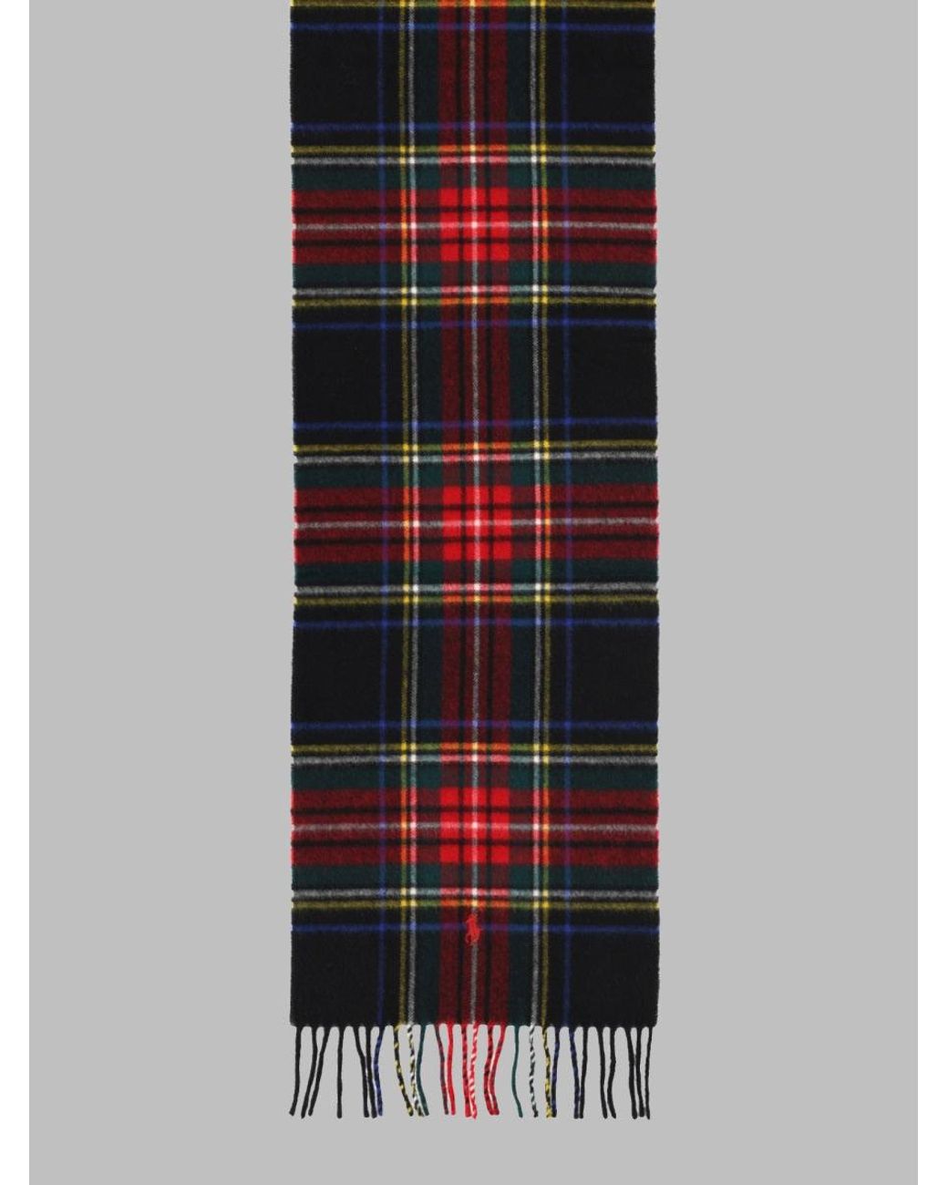 Polo Ralph Lauren White Fringed Scarf Cashmere for men