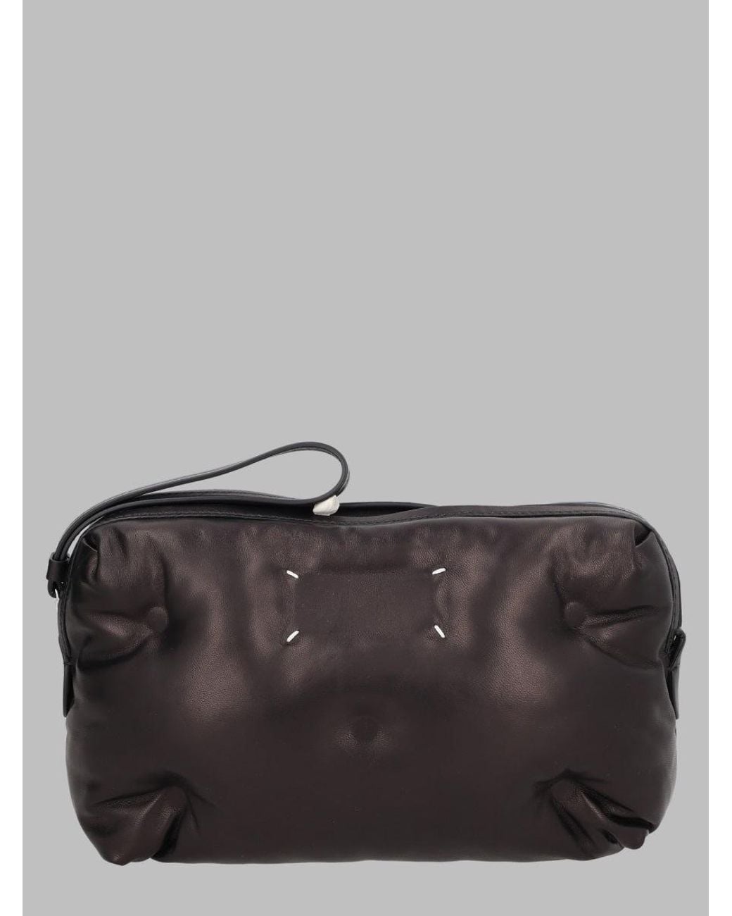 Maison Margiela Gray Leather Shoulder Bag