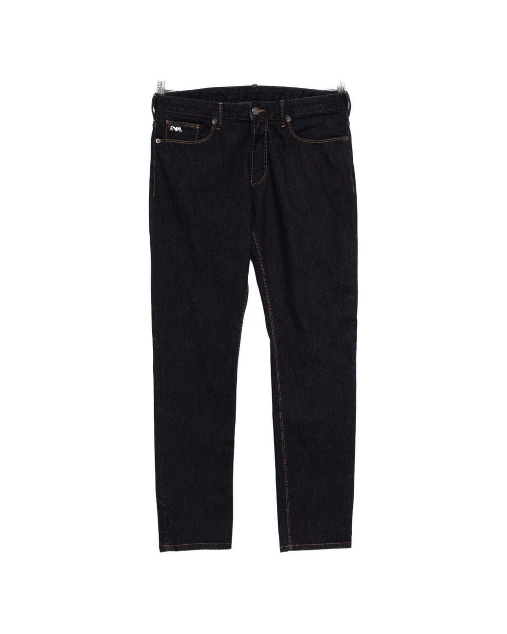 Emporio Armani Black Denim Cotton Jeans for men