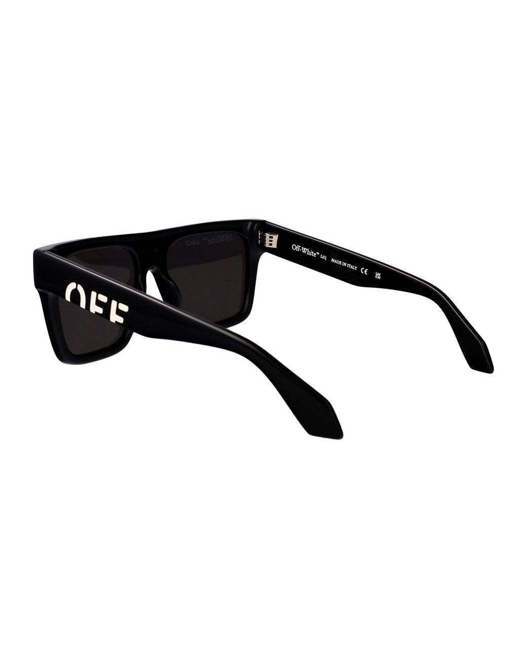 Off-White c/o Virgil Abloh Black Shiny Acetate Sunglasses