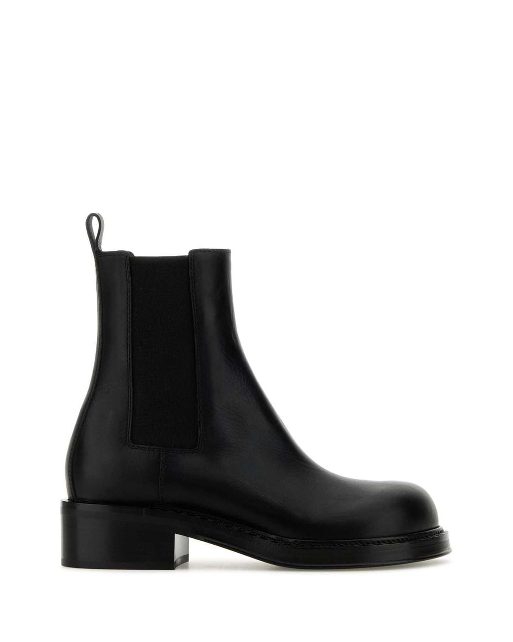 Bottega Veneta Black Leather Cliff Ankle Boots