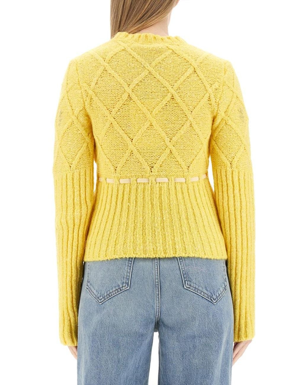 Cormio Yellow Wool Blend Sweater