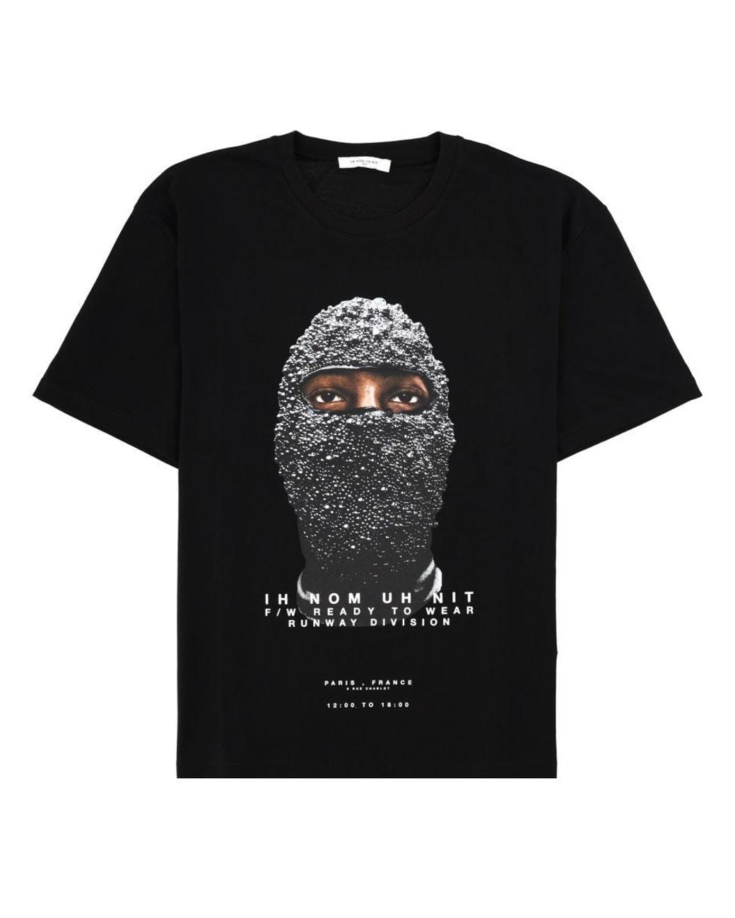 Ih Nom Uh Nit Black T-Shirt With Print for men