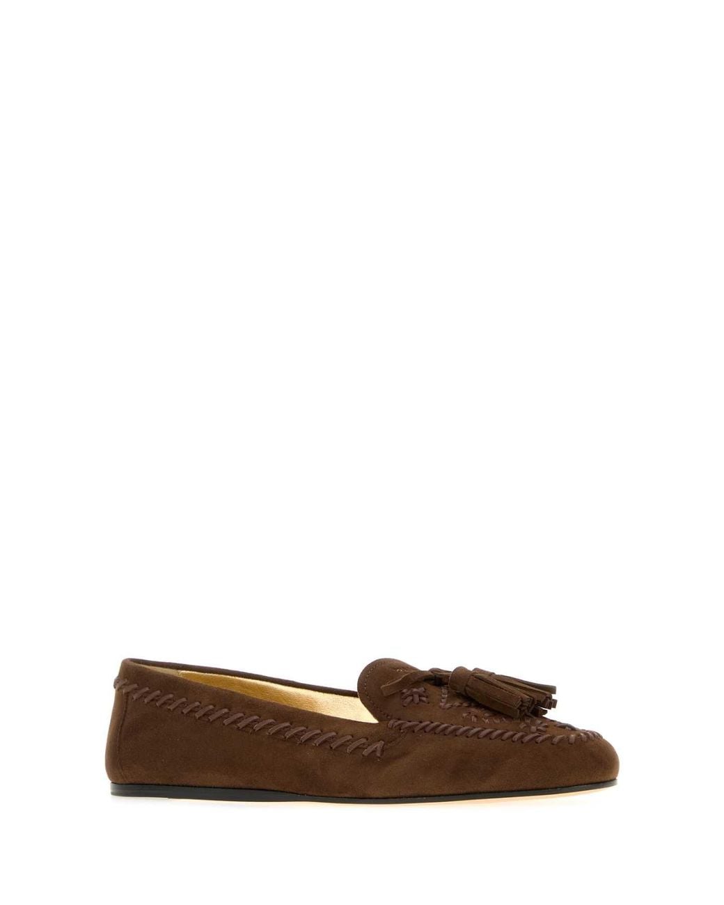 Prada Brown Suede Loafers